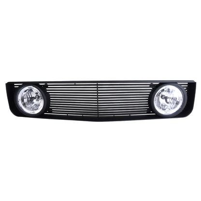 2005-2009 Ford Mustang V6 Black ABS Grille w/ Dual H10 Fog Lights