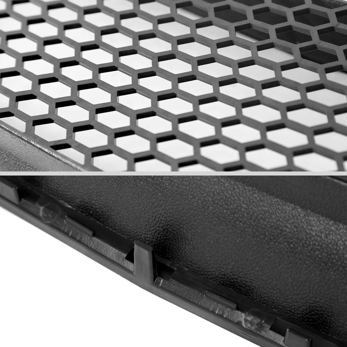 2015-2017 Ford Mustang Black ABS Mesh Grille w/ Dual Integrated LED Bar
