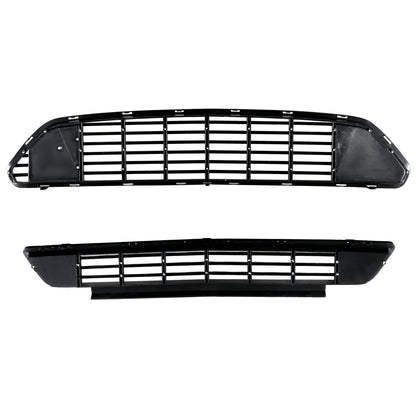 2015-2017 Ford Mustang Black ABS California Edition Style Upper & Lower Grille - 2PC
