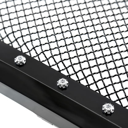2006-2008 Dodge RAM Glossy Black ABS Rivet Style Grille w/ Stainless Steel Mesh