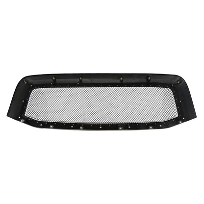 2006-2008 Dodge RAM Glossy Black ABS Rivet Style Grille w/ Stainless Steel Mesh