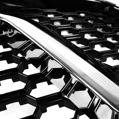 2013-2018 Dodge RAM 1500 Chrome ABS Rebel Style Honeycomb Mesh Grille