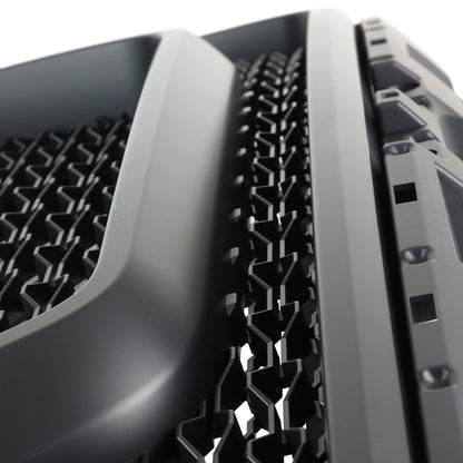 2019-2021 Dodge RAM 1500 Matte Black ABS Rebel Style Honeycomb Mesh Grille