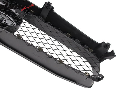 2004-2005 Subaru Impreza STI Style Front Bumper Grille Gloss Black ABS