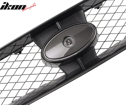 2004-2005 Subaru Impreza STI Style Front Bumper Grille Gloss Black ABS