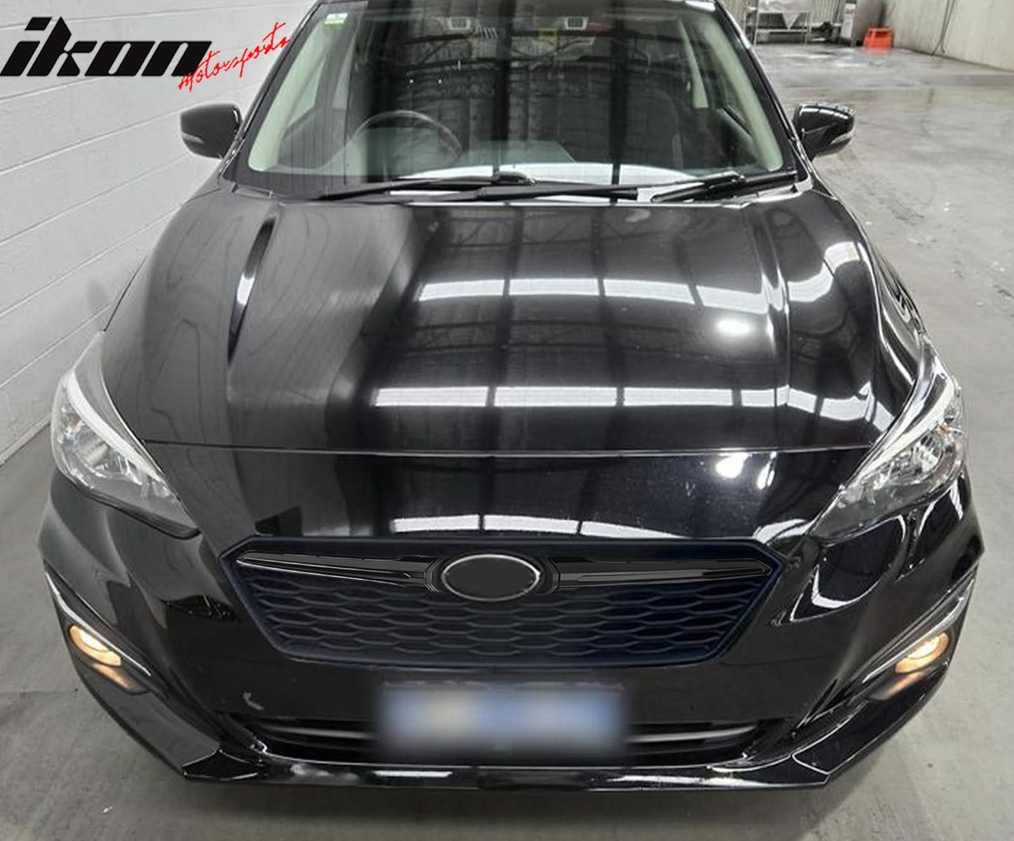 2017-2019 Subaru Impreza OE Front Bumper Grille Gloss Black ABS