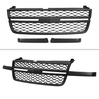 2005-2006 Chevrolet Silverado 2500HD/3500HD Black Honeycomb Front Hood Grille