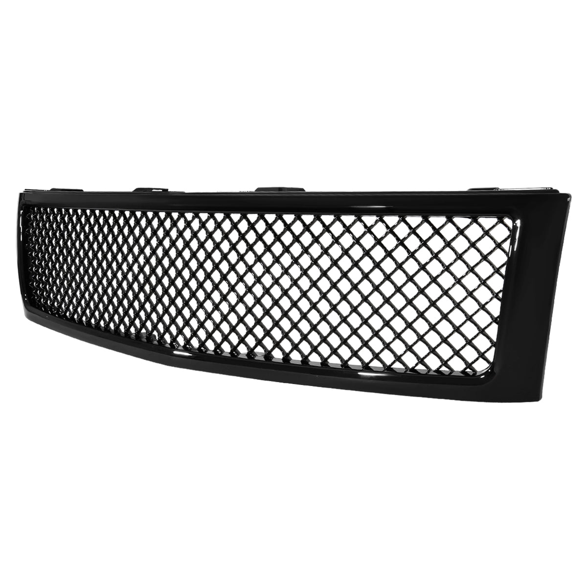 2007-2013 Chevrolet Silverado 1500 Glossy Black ABS Honeycomb Mesh Grille