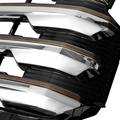 2022-2026 Chevrolet Silverado 1500 High Country Chrome Mesh Front Upper Hood Grille