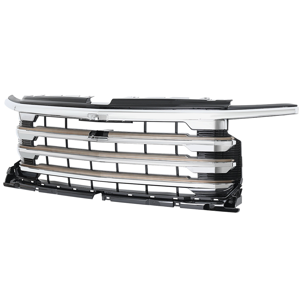2022-2026 Chevrolet Silverado 1500 High Country Chrome Mesh Front Upper Hood Grille