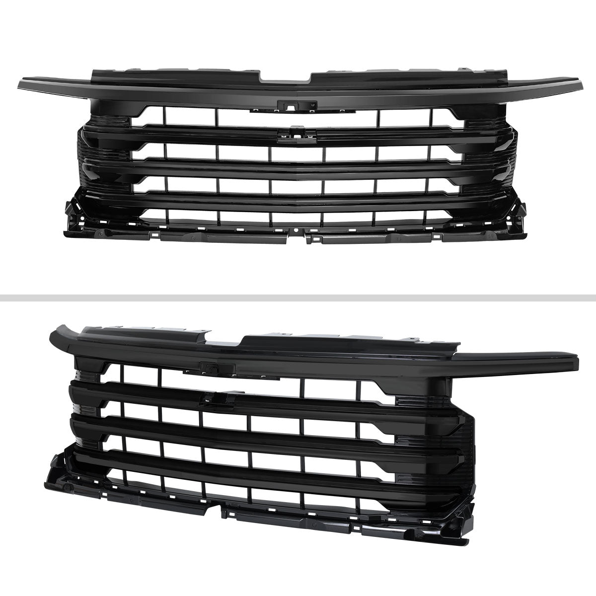 2022-2026 Chevrolet Silverado 1500 High Country Black Mesh Front Upper Hood Grille