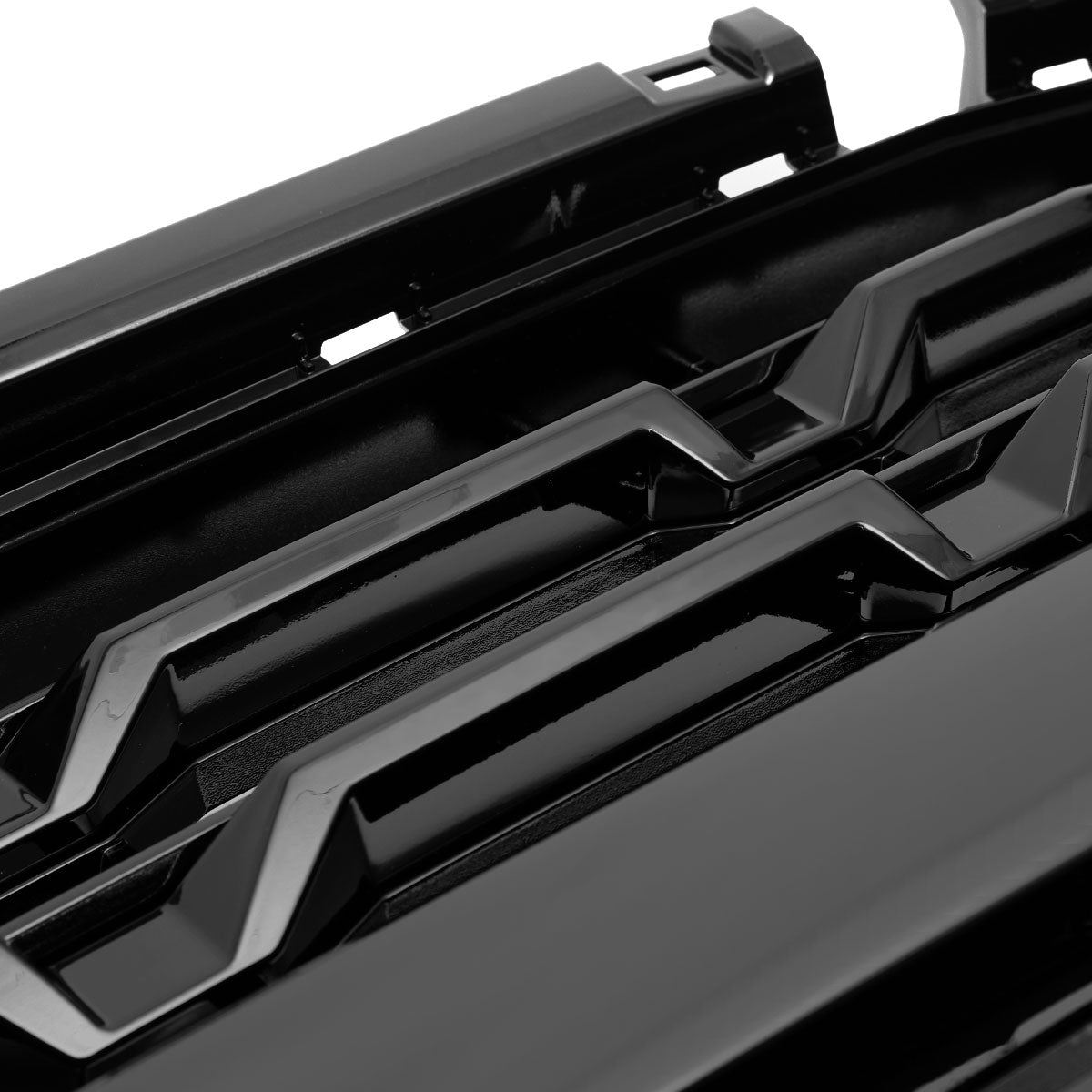 2022-2026 Chevrolet Silverado 1500 Glossy Black Mesh Front Upper Hood Grille