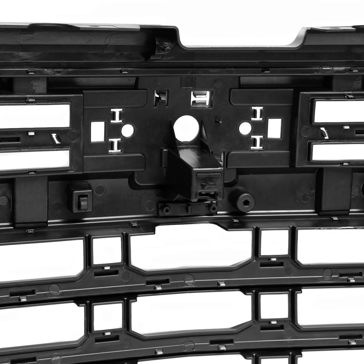 2022-2026 Chevrolet Silverado 1500 Glossy Black Mesh Front Upper Hood Grille