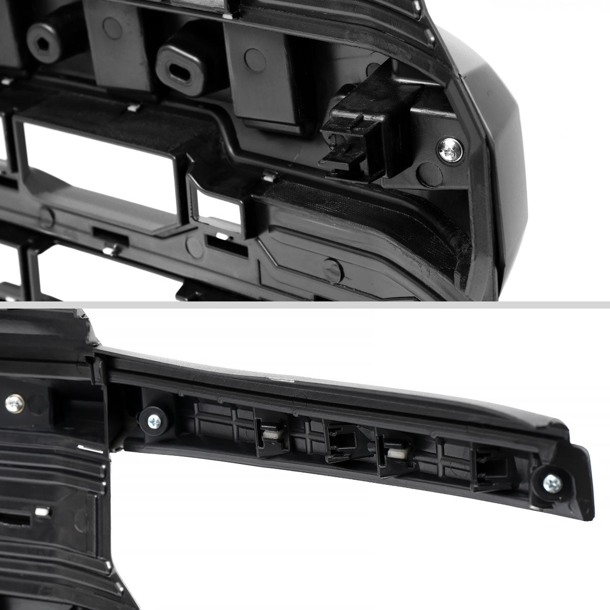 2022-2026 Chevrolet Silverado 1500 Glossy Black Mesh Front Upper Hood Grille