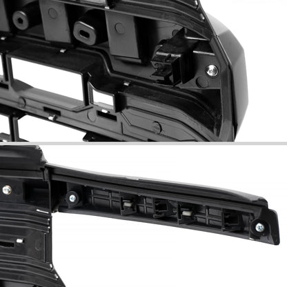 2022-2026 Chevrolet Silverado 1500 Glossy Black Mesh Front Upper Hood Grille