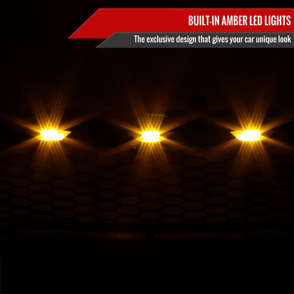 1999-2002 Chevrolet Silverado 1500/2000-2006 Tahoe/Suburban Matte Black Mesh Replacement Grille w/ LED Lights