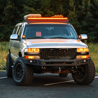 1999-2002 Chevrolet Silverado 1500/2000-2006 Tahoe/Suburban Matte Black Mesh Replacement Grille w/ LED Lights
