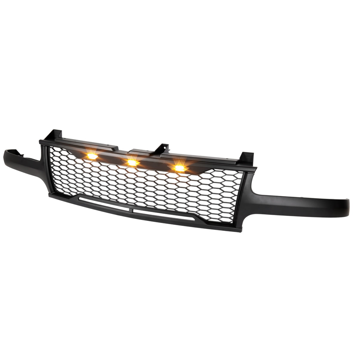 1999-2002 Chevrolet Silverado 1500/2000-2006 Tahoe/Suburban Matte Black Mesh Replacement Grille w/ LED Lights