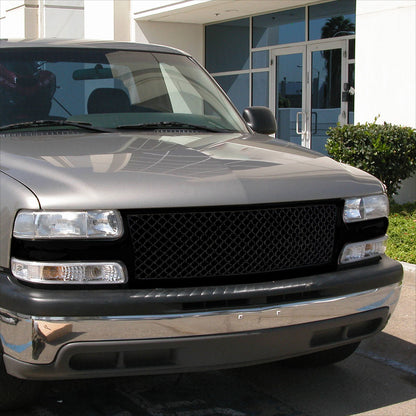 1999-2006 Chevrolet Silverado/Tahoe/Suburban Glossy Black ABS Honeycomb Mesh Grille
