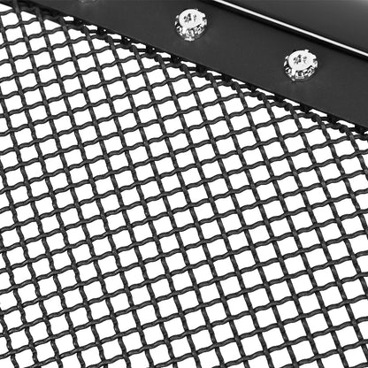 2005-2011 Toyota Tacoma Glossy Black ABS Rivet Style Grille w/ Stainless Steel Mesh
