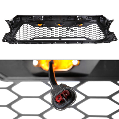 2012-2015 Toyota Tacoma Matte Black Mesh Replacement Grille w/ LED Lights