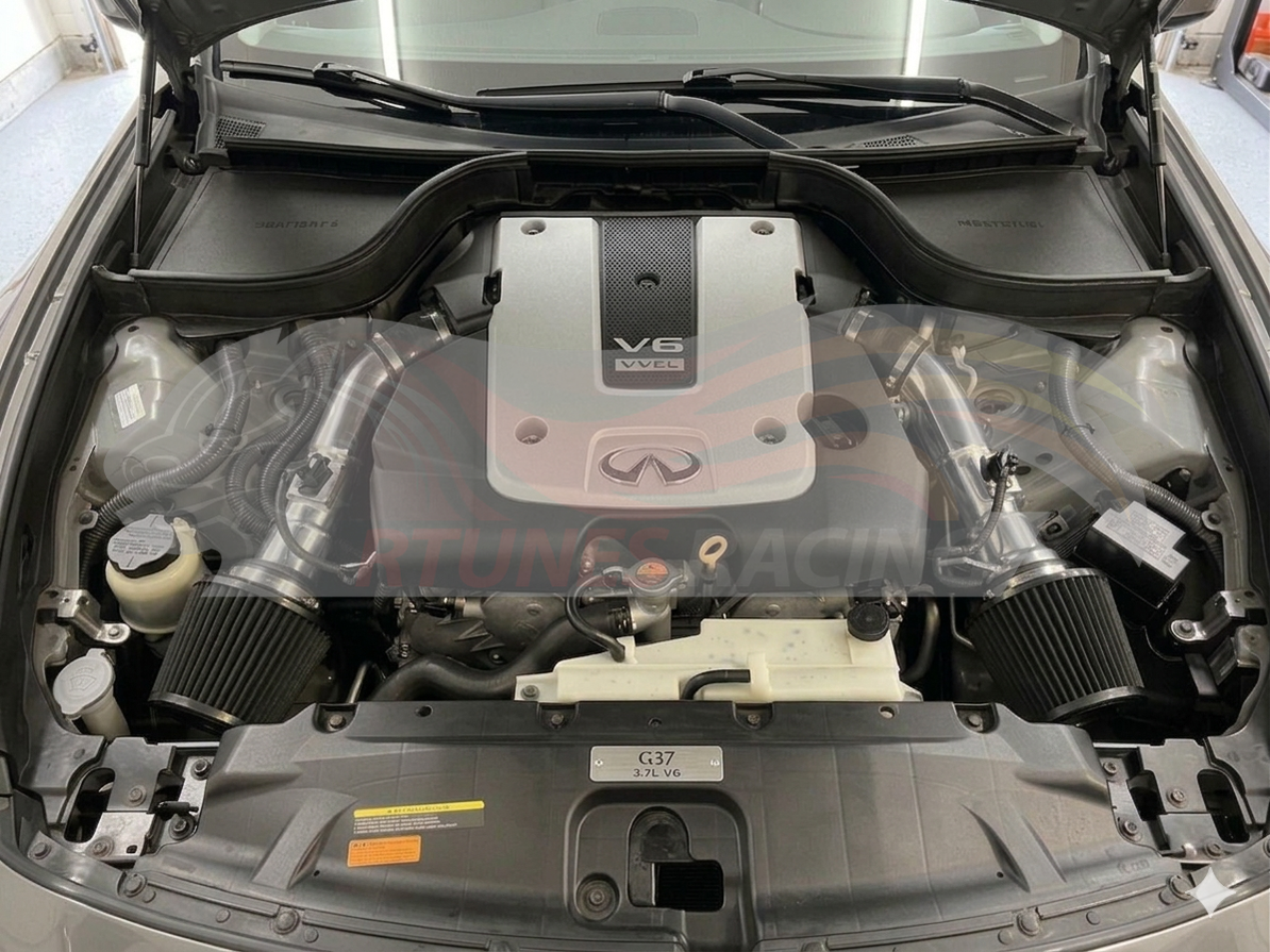 Heat Shield Air Intake Kit For 2008-2013 Infiniti G37 3.7L V6 | RHI-NS-01BK