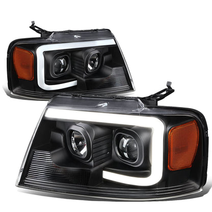 04-08 Ford F-150 / 06-08 Lincoln Mark LT 3D LED C-Bar Headlights