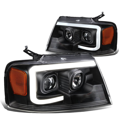 04-08 Ford F-150 / 06-08 Lincoln Mark LT 3D LED C-Bar Headlights