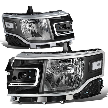 2013-2019 Ford Flex Black Housing Clear Corner Headlights