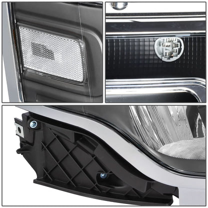 2013-2019 Ford Flex Black Housing Clear Corner Headlights