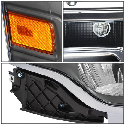 2013-2019 Ford Flex Black Housing Halogen Headlights