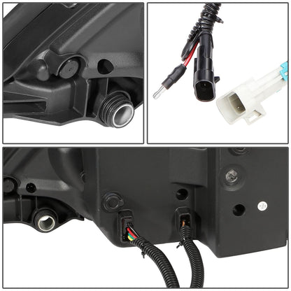 04-17 Freightliner Columbia LED Projector Headlights - Black Housing