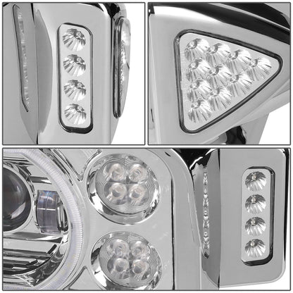 81-88 Peterbilt 359 / 87-07 379 / 08-21 389 LED Clear Headlights