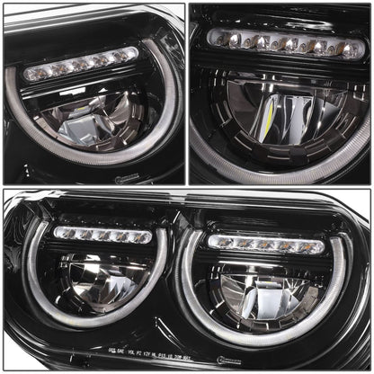 2008-2014 Dodge Challenger Black Housing Headlights
