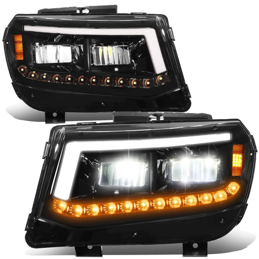 2014-2015 Chevrolet Camaro Full LED Headlights - Black