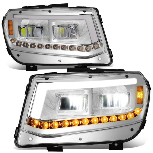 2014-2015 Chevrolet Camaro Full LED Chrome Headlights