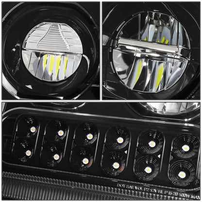 2019-2022 Kenworth W990 Black Headlights