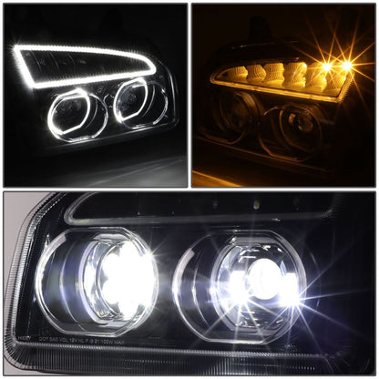 2019-2022 Kenworth T880 Black Headlights