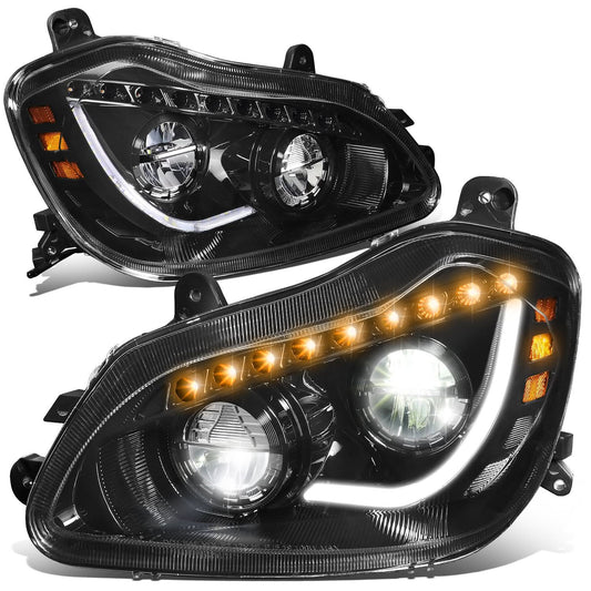 2013-2021 Kenworth T680 Black Headlights