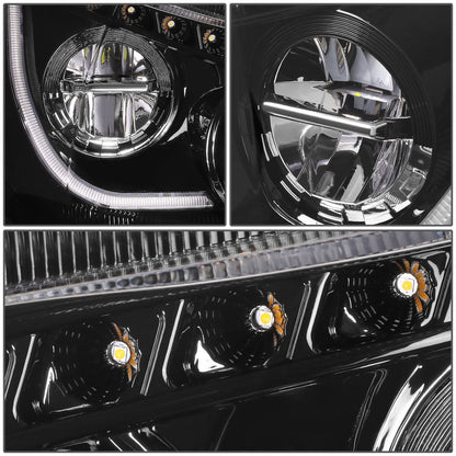 2013-2021 Kenworth T680 Black Headlights