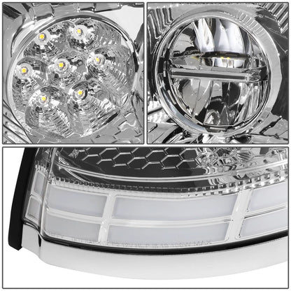 03-17 Volvo VN VNL VNM VNX LED Switchback Headlights Chrome