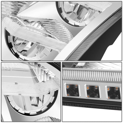18-21 Volvo VNL VNR Full LED RGB DRL Sequential Turn Signal Headlights