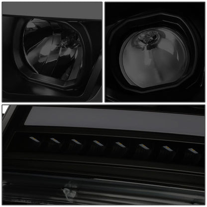 07-14 Chevy Avalanche Tahoe Suburban LED DRL C-Bar Headlights