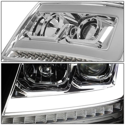 07-14 Chevrolet Avalanche Tahoe Suburban LED DRL C-Bar Headlights
