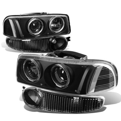 01-06 GMC Yukon Denali / Sierra 1500 Denali LED Halo Projector Headlights