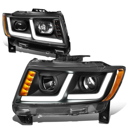 2011-2013 Jeep Grand Cherokee Projector Headlights - Black Housing
