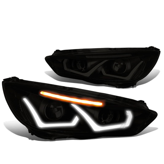 2015-2017 Ford Focus LED Dual Halo Projector Headlights