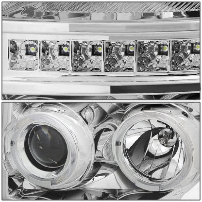 2011-2016 Ford F-250 F-350 F-450 F-550 LED Halo Projector Headlights