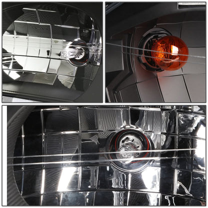 2000-2005 Chevrolet Impala LED DRL Headlights - Black Housing