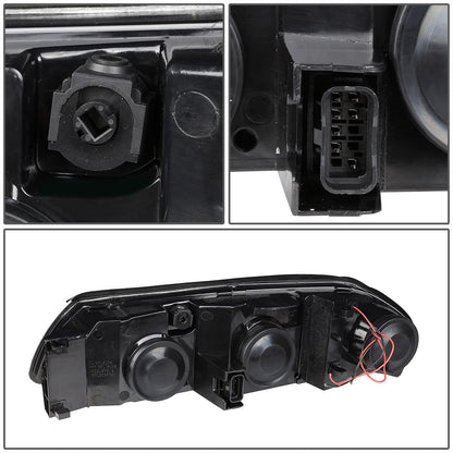 2000-2005 Chevrolet Impala LED DRL Headlights - Black Housing